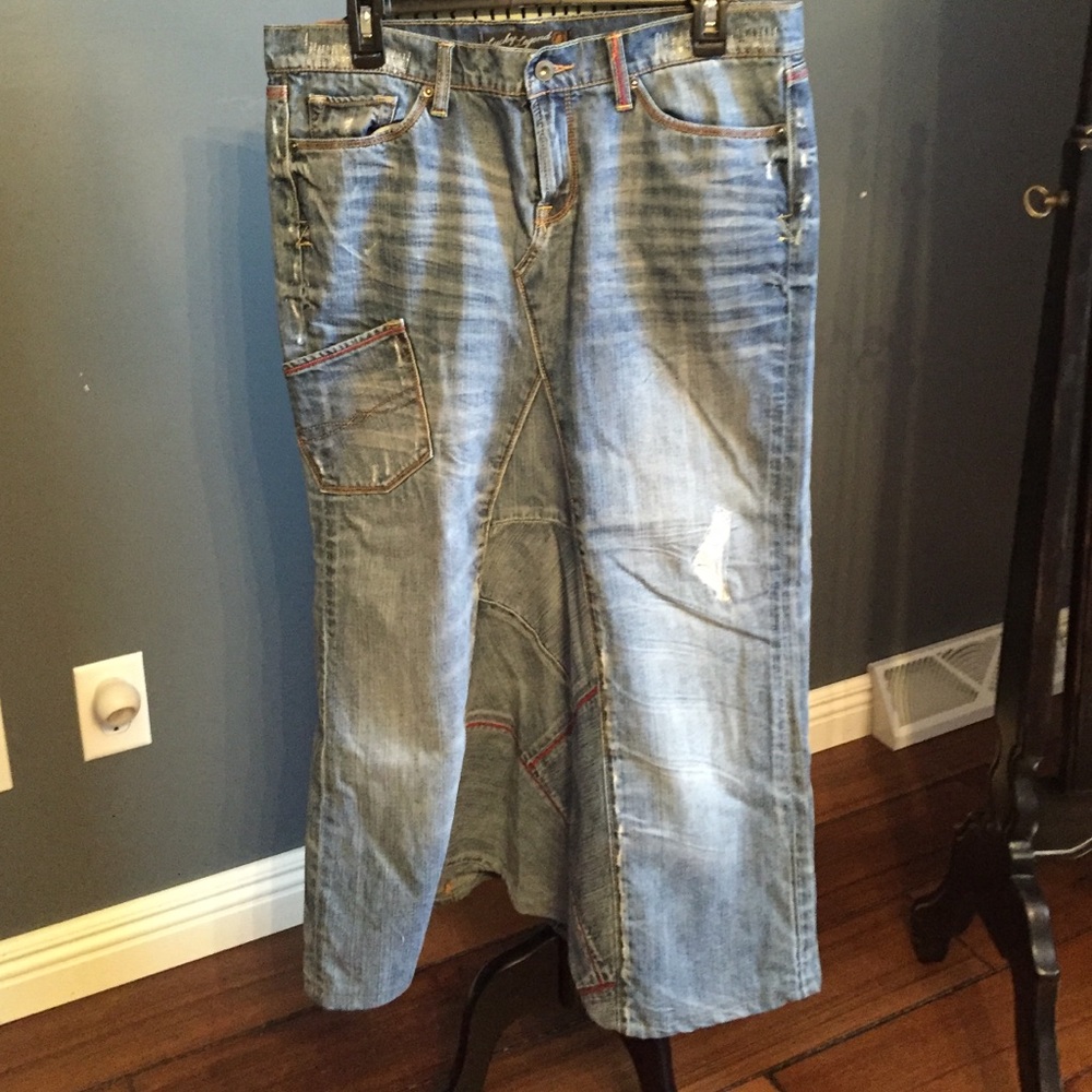 Lucky Brand Blue Denim Skirt